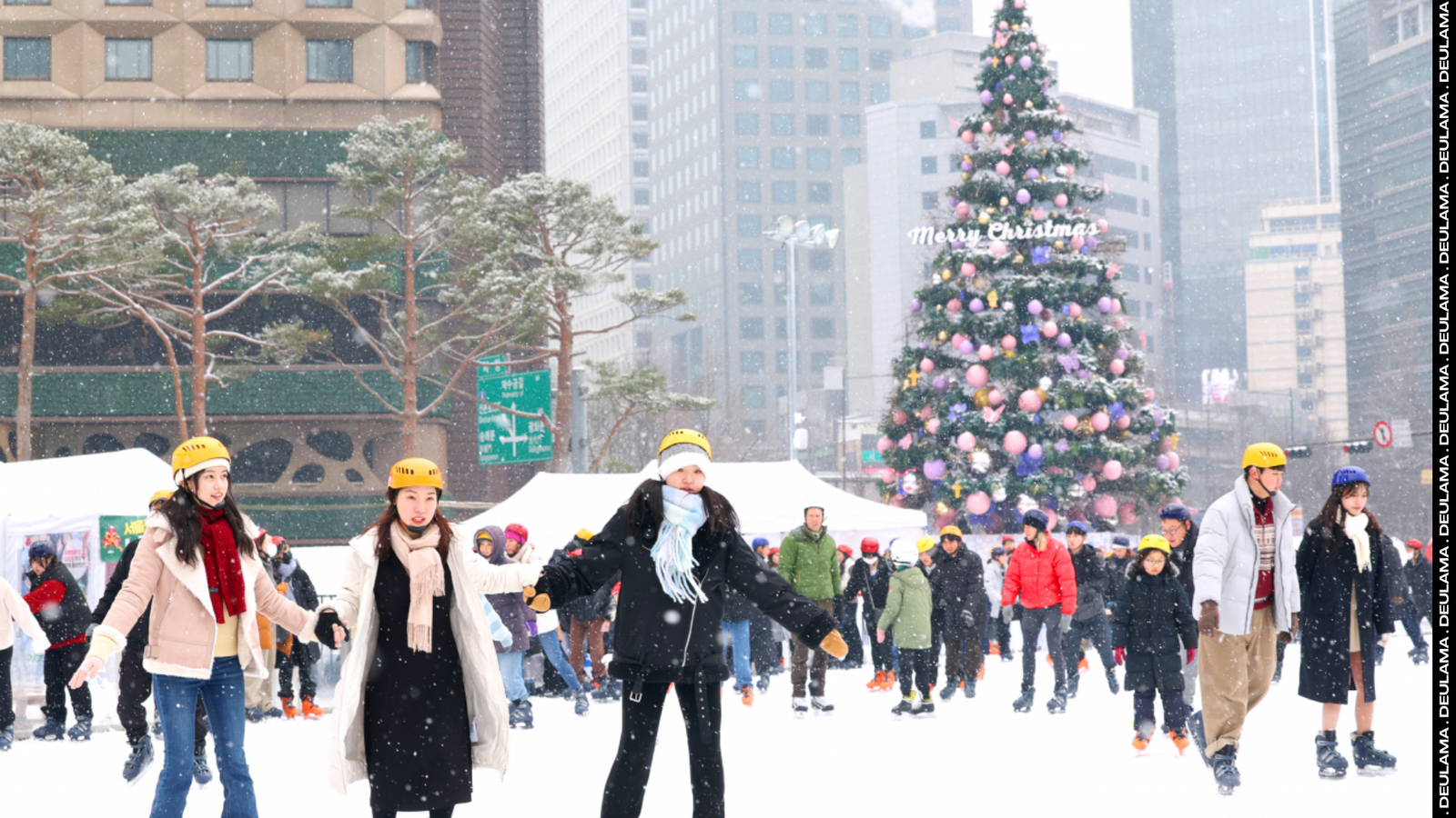 snow at christmas