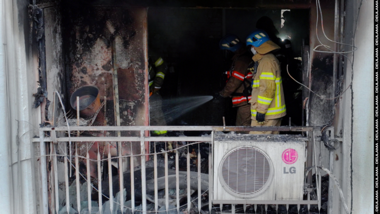 incêndio em prédio de Gyeonggi