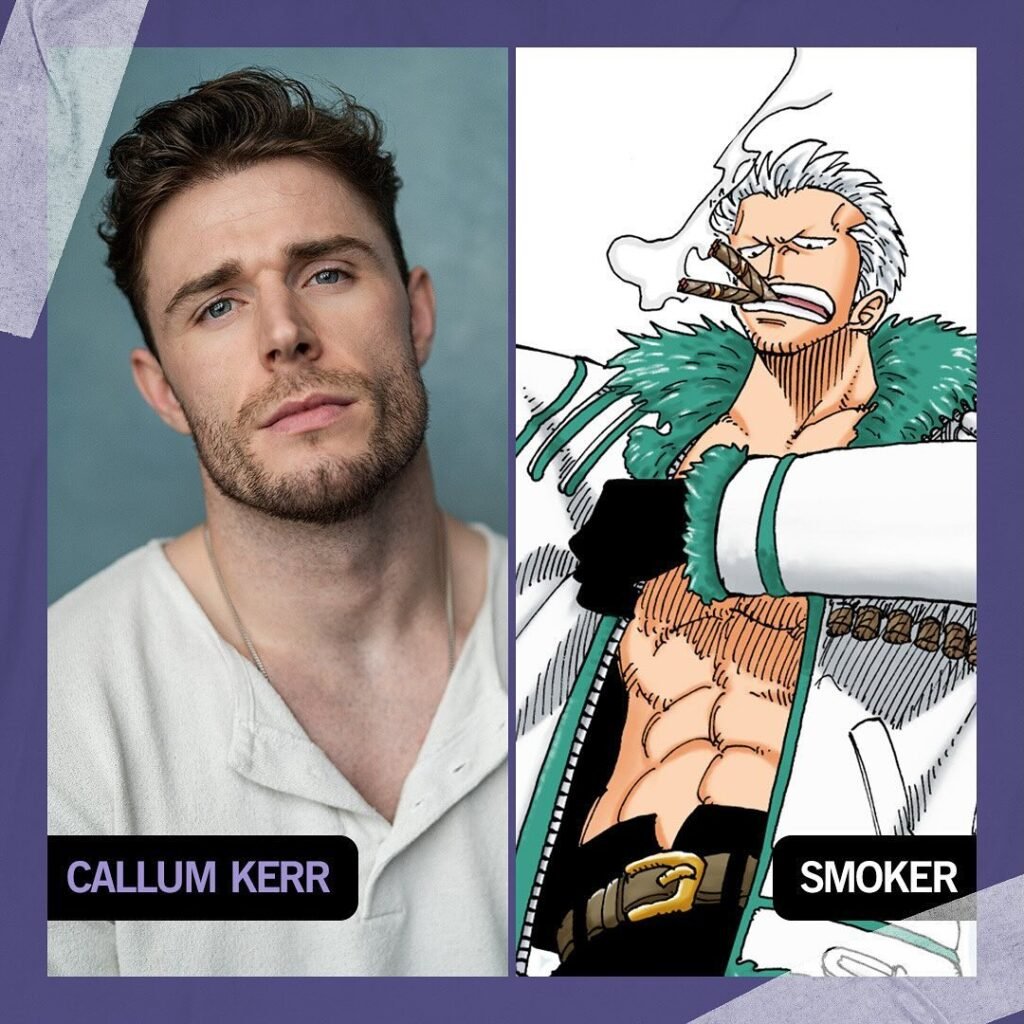 Callum Kerr como Smoker no live action de One Piece