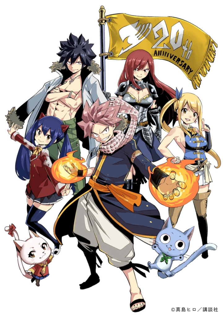 Fairy Tail celebra 20 anos com nova arte especial de Hiro Mashima